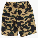 Bape Kids 1st Camo Shark Beach Shorts Yellow