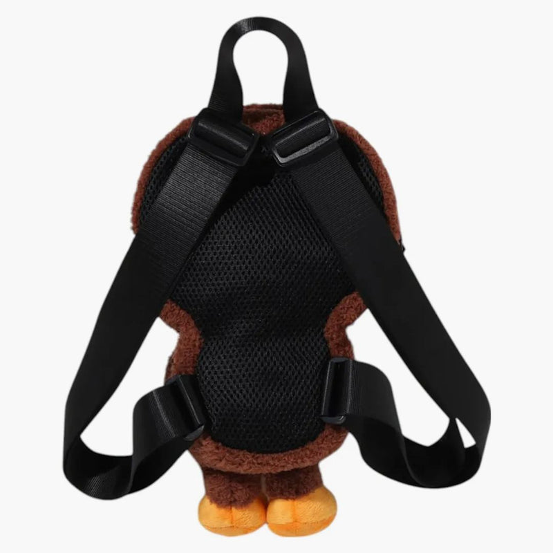 Bape Kids Baby Milo Banana Plush Doll Backpack Brown