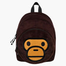 Bape Kids Baby Milo Boa Backpack Brown