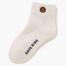 Bape Kids Baby Milo One Point Socks White