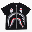 Bape Kids Back Shark Loose Fit Tee Black