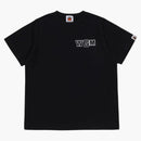 Bape Kids Back Shark Loose Fit Tee Black