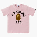 Bape Kids College Tee Pink