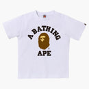 Bape Kids College Tee White