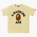 Bape Kids College Tee Yellow
