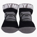 Bape Kids Milo Face Baby Socks Black