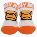 Bape Kids Milo Face Baby Socks White