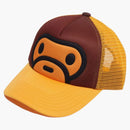 Bape Kids Milo Face Mesh Cap Brown