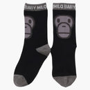 Bape Kids Milo Face Socks Black