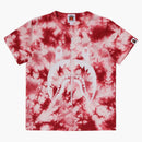 Bape Kids Shark Tie Tie Dye Tea Red