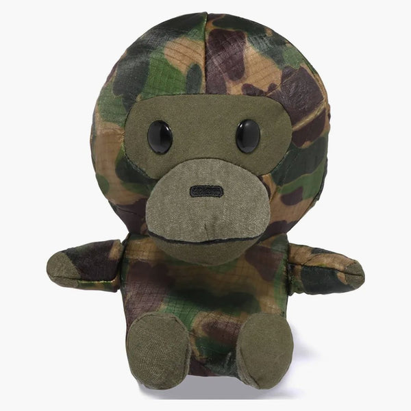BApe Kids X Readymade ABC Camo Baby Milo Plush Doll (S) Army Green