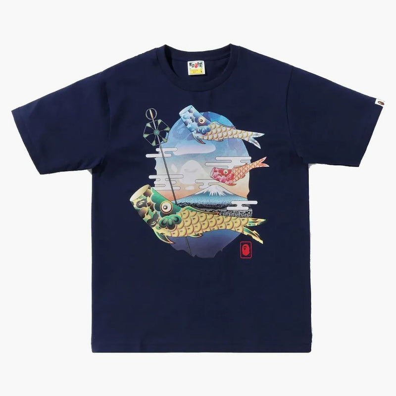 Bape Koinobori Carp Flags Ape Head Tea (SS22) Navy