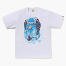 Bape Koinobori Waterfall Ape Head Tee White