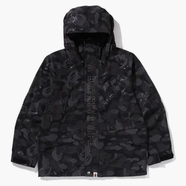 Bape Laminated Camo Snowboard Jacket Black
