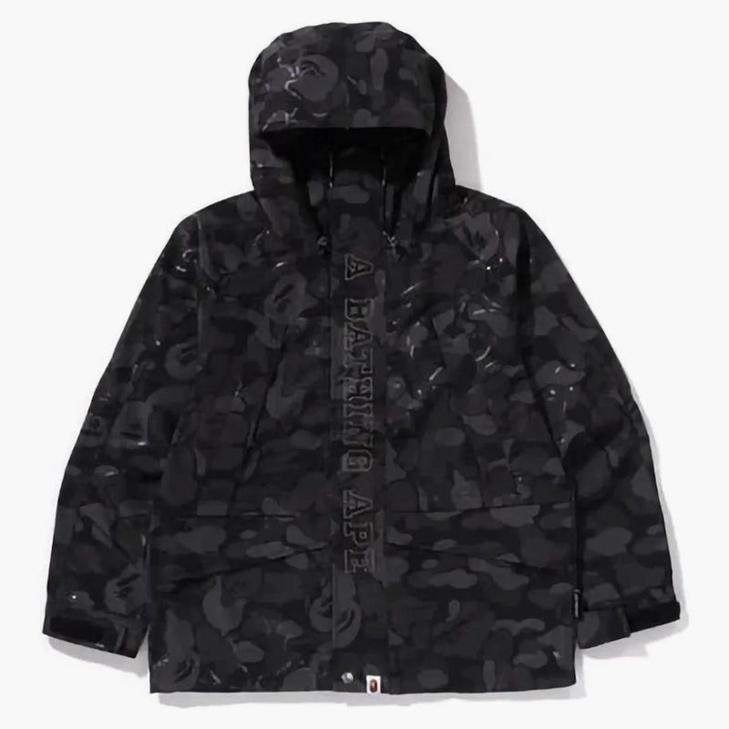 Bape Laminated Camo Snowboard Jacket Black