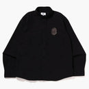 Bape Large Ape Head Oxford Bd Shirt Black