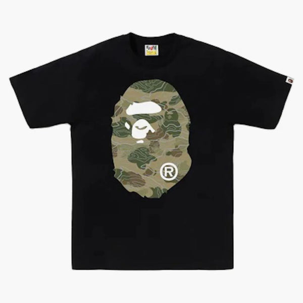 Bape Layered Line Camo Big Ape Head Tea Black/Beige