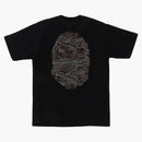 Bape Layered Line Camo Big Ape Head Tee Black/black
