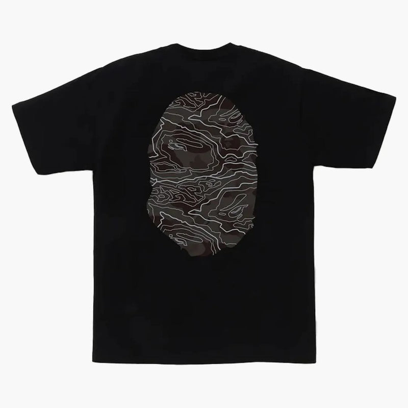 Bape Layered Line Camo Big Ape Head Tea Black/Black