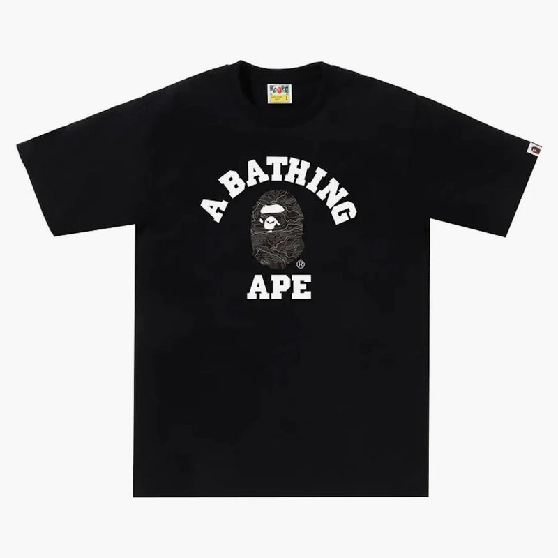 Bape layered line camo college tea black/black
