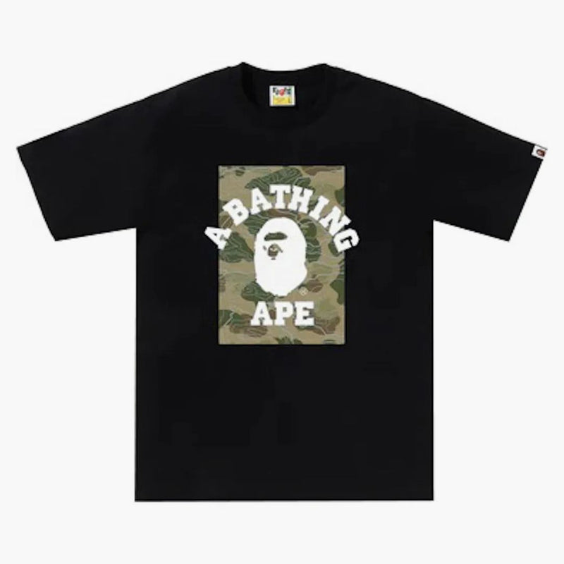 Linea a strati bape mimeti sul tè universitario nero/beige