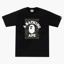 Bape layered line camo on college tea black/black