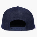 Bape Leather Patch 9fifty New era Cap Indigo