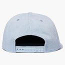 Bape Leather Patch 9fifty New Era Cap Light Indigo