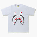 Bape Line 1st Camo Shark Tee White/Black