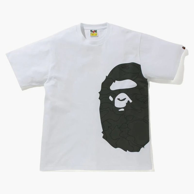 BAPE LINE 1. Camo Side Big Ape Head Tee White/Black