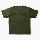 Bape Line 1st Camo Washed Relaxed Fit Tea Olivedrab