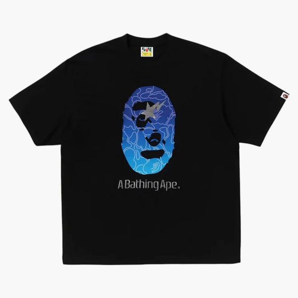BAPE LINE CAMO APE hlava uvolněná fit čaj černá