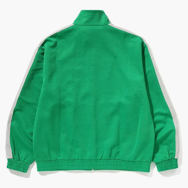 Bape Line Camo Jacquard Bathing Ape Logo Relaxed Fit Track Jacket Green