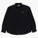 Bape Line Camo Jacquard Oxford L/S Shirt Black