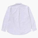 Bape Line Camo Jacquard Oxford L/S Shirt White