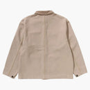 Bape Line Camo Jacquard Patched Pocket Garment Dye Work Jacket Beige