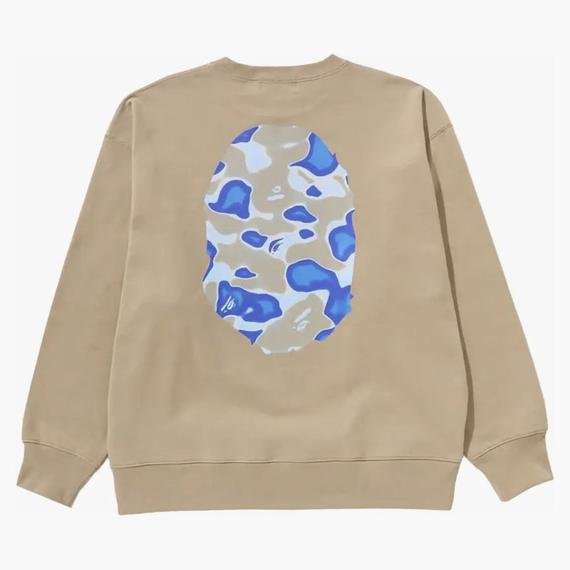 Bape liquido camo scimmia scimmia rilassata in forma equipaggiata beige