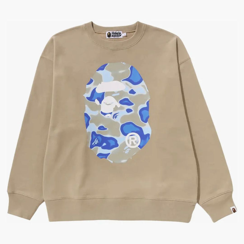 Bape liquido camo scimmia scimmia rilassata in forma equipaggiata beige