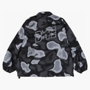 Bape Liquid Camo Bape Sta Relaxed Fit Coach Jacket Black