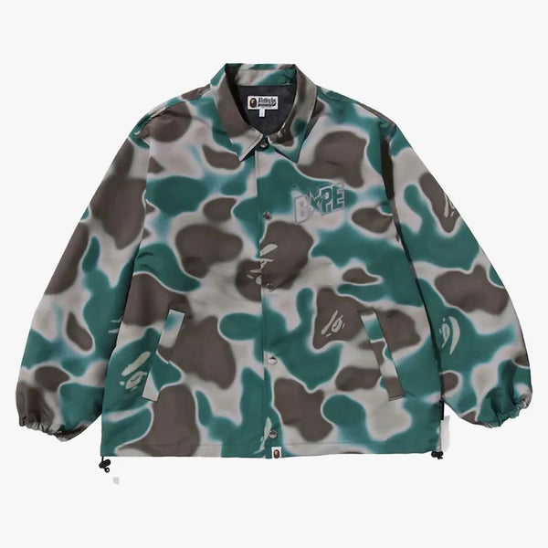 Bape Liquid Camo Bape Sta Relaxed Fit Coach Jacket Olivedrab