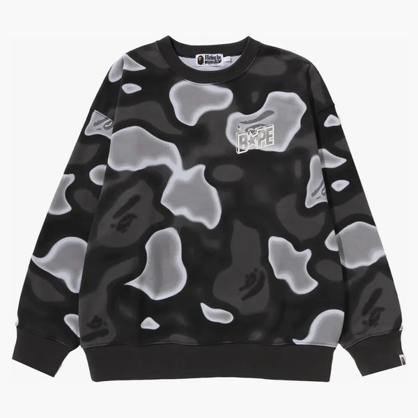 BAPE Liquid Camo Bape Sta avslappnad fit crewneck svart