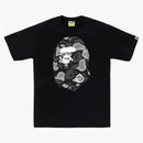 Bape Liquid Camo Big Ape Head Tee Black