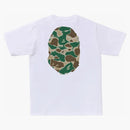 Bape Liquid Camo Big Ape Head Tee White