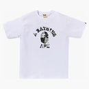 Bape Liquid Camo College Tee White/black
