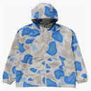 Bape Liquid Camo Hoodie Jacket Blue