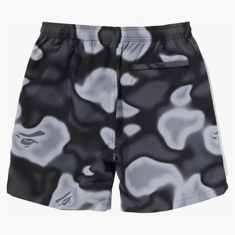 Bape Liquid Camo One Point Beach Shorts Black