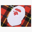 Bape Logo Check Loose Fit Crewneck Red