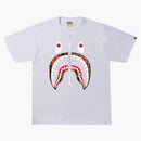 BAPE LOGO Controlla Shark Tee White/Red