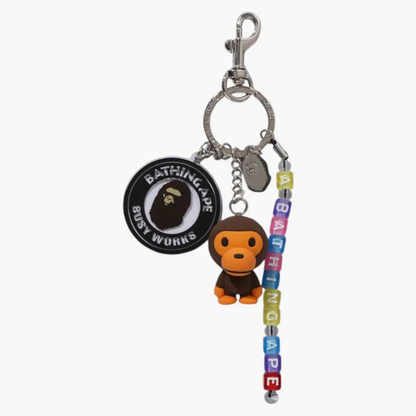 Bape Logo II Keychain Multicolor