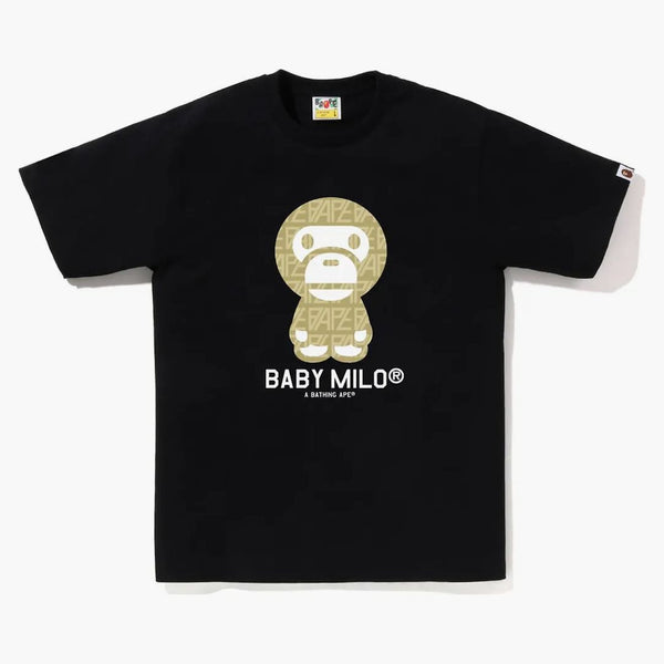 BAPE LOGO Monogram Baby Milo tè nero beige